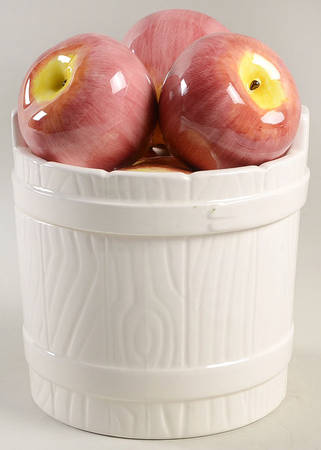 Vegetable Garden Small Figural Canister & Lid