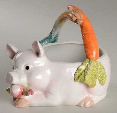 Vegetable Garden 5" Handled Basket