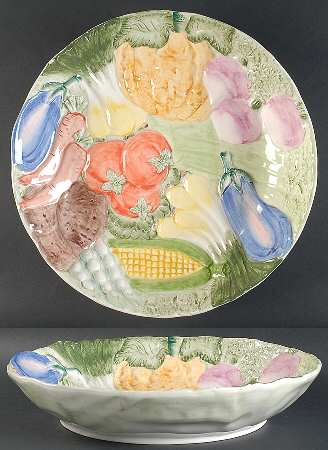 Vegetable Garden Coupe Server (Round Platter)