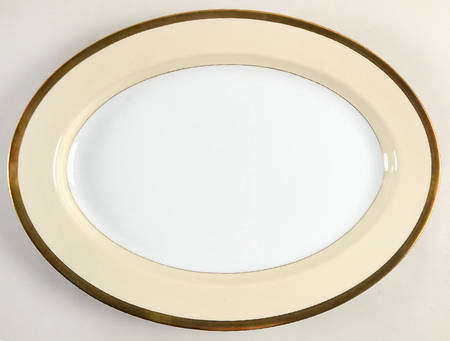 Versailles Crème 14" Oval Serving Platter