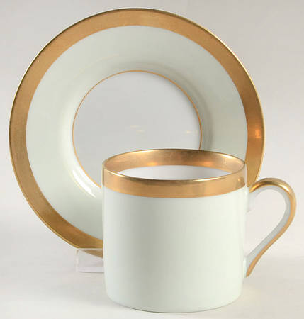 Versailles Mint Sherbet Flat Demitasse Cup & Saucer Set