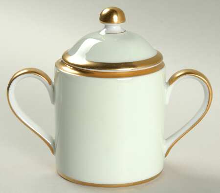 Versailles Mint Sherbet Sugar Bowl & Lid