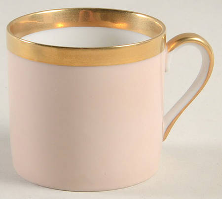 Versailles Shell Peach Flat Demitasse Cup