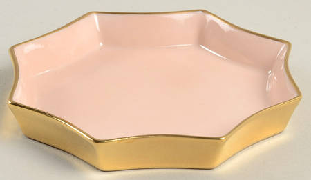 Versailles Shell Peach Octagonal Ashtray