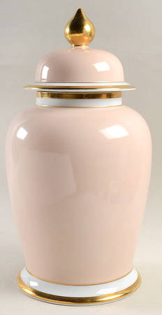 Versailles Shell Peach Large Ginger Jar & Lid