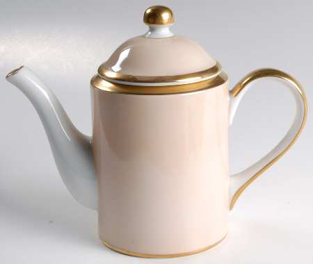 Versailles Shell Peach Mini Coffee Pot & Lid