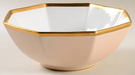 Versailles Shell Peach 9" Octagonal Vegetable Bowl