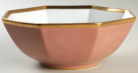 Versailles Dusty Rose 9" Octagonal Vegetable Bowl
