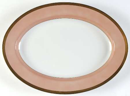 Versailles Dusty Rose 14" Oval Serving Platter