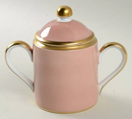 Versailles Dusty Rose Sugar Bowl & Lid