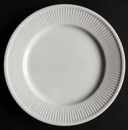 White Classic Salad Plate by Fitz & Floyd