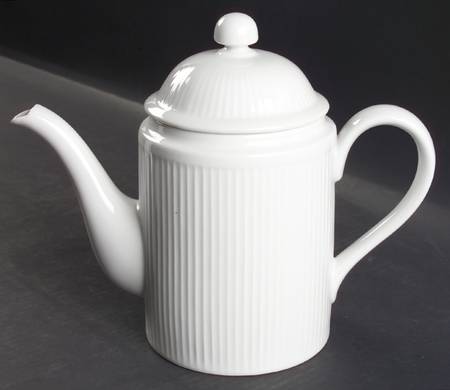 White Classic Coffee Pot & Lid by Fitz & Floyd