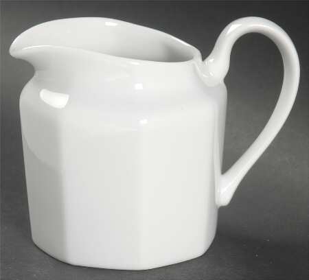 White Octagonal Creamer