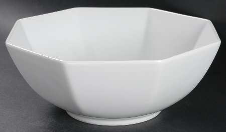 White Octagonal 8" Octagonal Vegetable Bowl