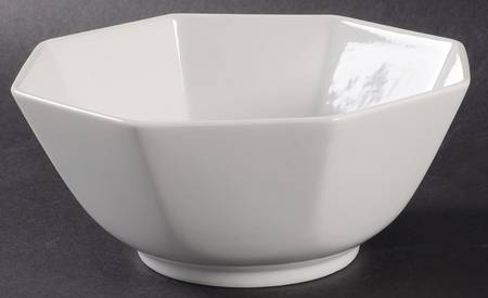 White Octagonal 7" Octagonal Vegetable Bowl