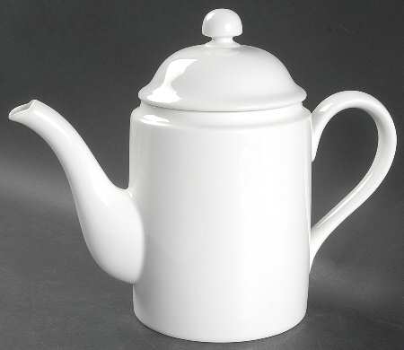White Shoulders Coffee Pot & Lid