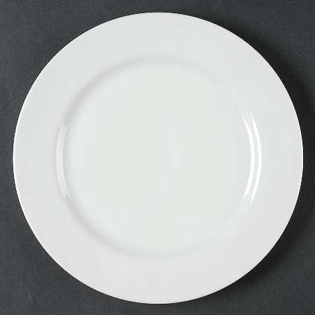 White Shoulders Luncheon Plate by Fitz & Floyd