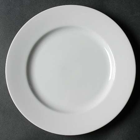 White Shoulders Salad Plate