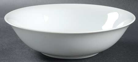 White Shoulders 9" Round Vegetable Bowl