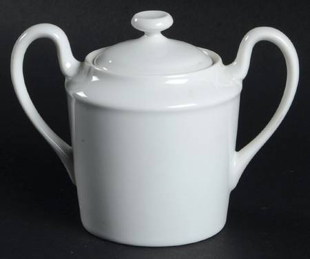 White Shoulders Sugar Bowl & Lid
