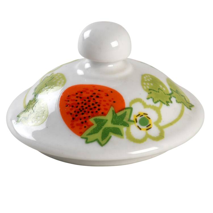 Wild Strawberry Lid for Sugar Bowl