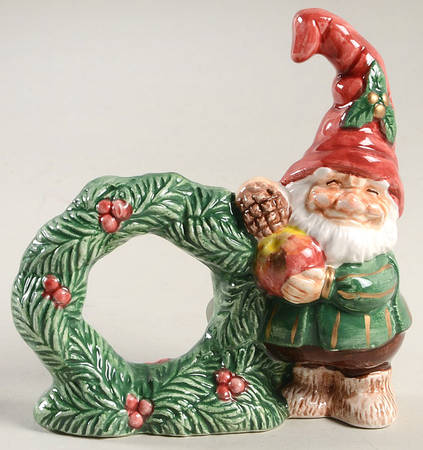 Woodland Santa Napkin Ring by Fitz & Floyd