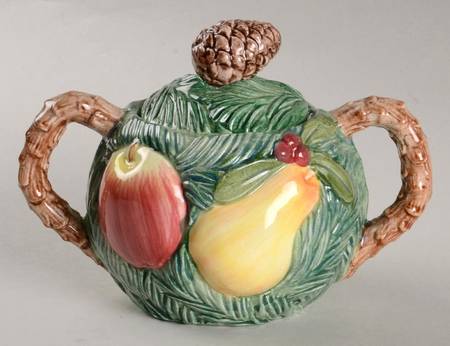 Woodland Santa Sugar Bowl & Lid