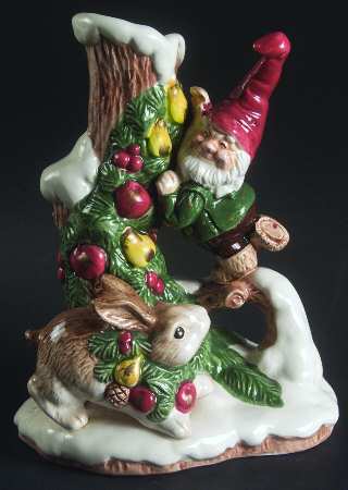 Woodland Santa 7" Candlestick