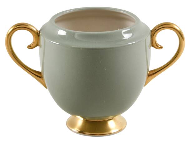 Avalon Sage Green (Gold Trim) Mini Sugar Bowl No Lid