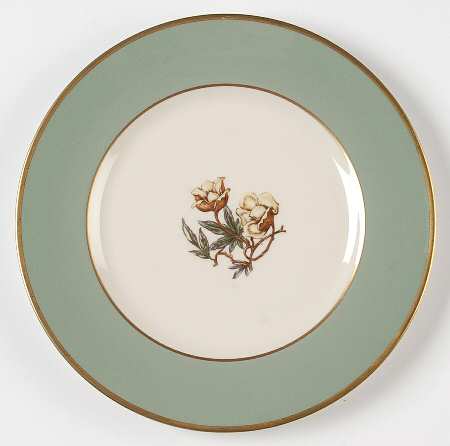 Avalon Sage Green (Gold Trim) Salad Plate