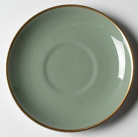 Avalon Sage Green (Gold Trim) Saucer for Cream Soup Bowl