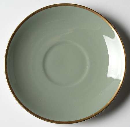Avalon Sage Green (Gold Trim) Saucer