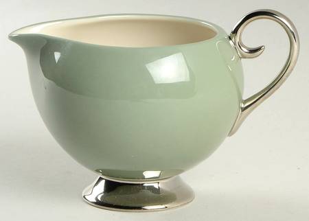 Avalon Sage Green (Platinum Trim) Creamer