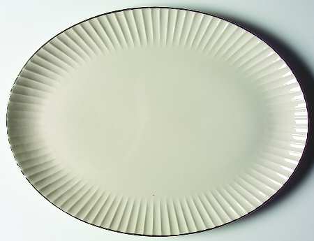 Bellmere Flutes 14" Oval Serving Platter
