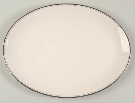 Bellmark II (Platninum Trim) 14" Oval Serving Platter