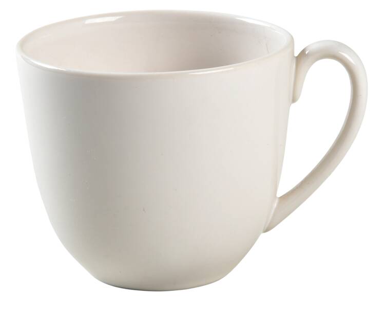 Bon Lite White Flat Cup
