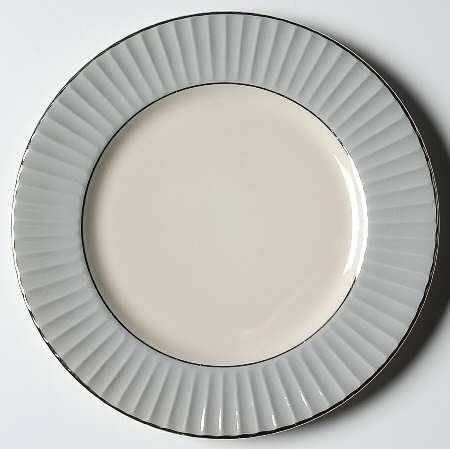 Brookmere Flutes Gray Bread & Butter Plate