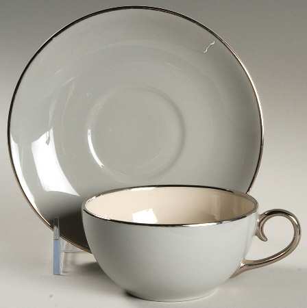 Brookmere Flat Cup & Saucer Set