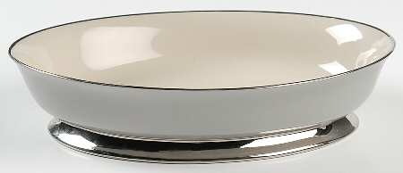 Brocade Gray (Coupe) 9" Oval Vegetable Bowl