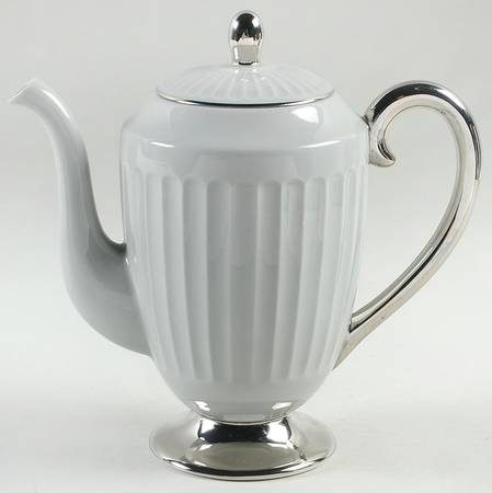 Brookmere Flutes Gray Coffee Pot & Lid