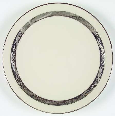Bridal Wreath No Color Band Coupe Salad Plate