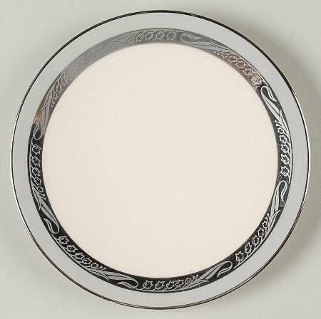 Bridal Wreath Gray Coupe Bread & Butter Plate