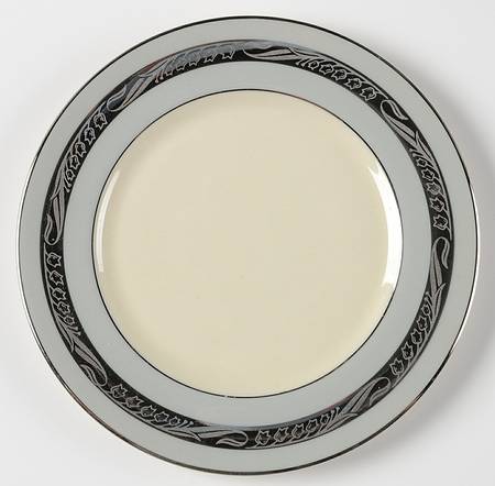 Bridal Wreath Gray Bread & Butter Plate