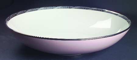 Bridal Wreath-Pink 14" Large Salad Serving Bowl