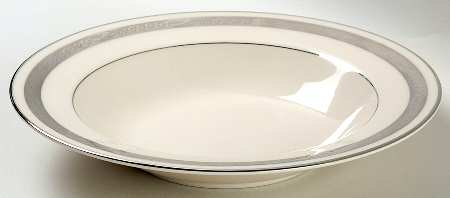 Bridal Wreath No Color Band Rim Soup Bowl