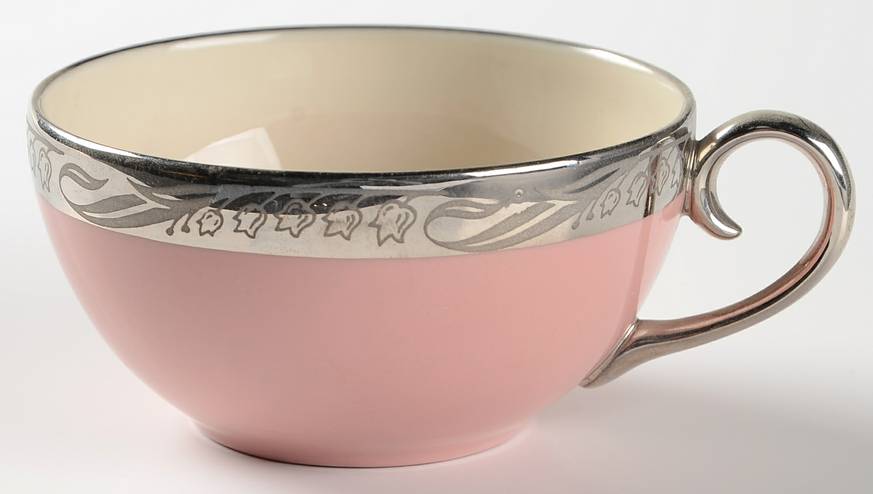 Bridal Wreath Rose Flat Cup & Saucer Set