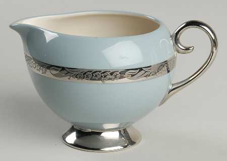 Bridal Wreath Strata Blue (Rim) Creamer