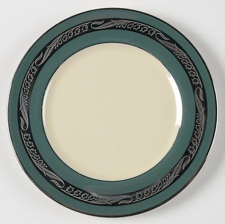 Bridal Wreath Teal Green Bread & Butter Plate