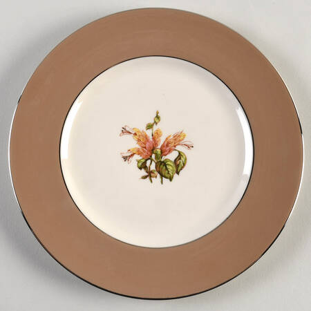 Cambria Cocoa (Gold Trim) Salad Plate