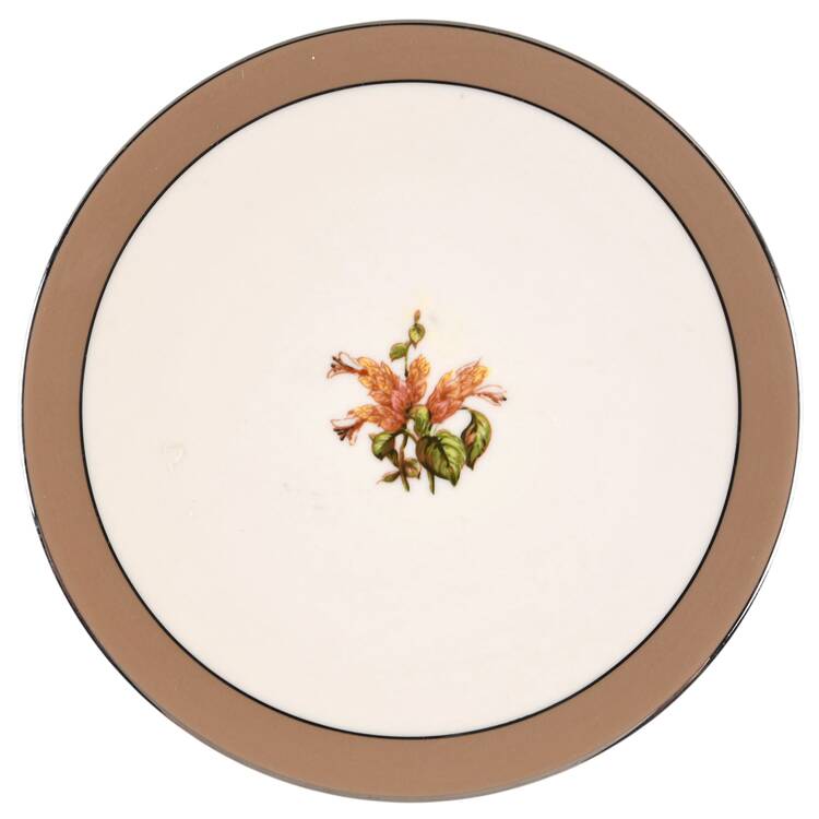 Cambria Cocoa (Platinum Trim) Coupe Bread & Butter Plate